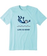 Life is Good Medium Men&#39;s Big Kid Short Sleeve Tee Swim - $371.08 MXN