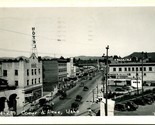1948 Postcard RPPC S Sherman Ave Bird&#39;s Eye Coeur D&#39;Alene ID Idaho Wilma... - $42.52