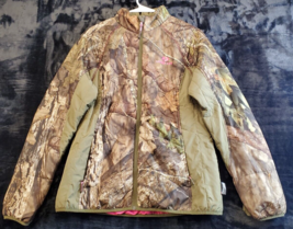 Mossy Oak Jackets Girls Medium Brown Camo Print Polyester Long Sleeve Fu... - $17.92