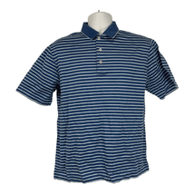 Hickey Freeman Golf Men&#39;s Striped Short Sleeved Polo Shirt Size Small - $32.73