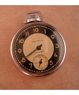 New Haven pocketwatch Vintage Silver Compensated Mechanical Wind Up anti... - $75.00