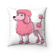 Poodle Spun Polyester Square Pillow - £23.35 GBP