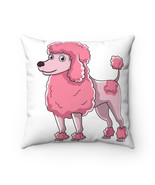 Poodle Spun Polyester Square Pillow - $40.54 CAD