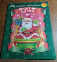 Landoll’s 1998 Christmas Coloring &amp; Activity Book Santa’s On His Way NEW - £1.58 GBP