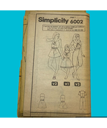 Simplicity 6002 Sailor Suit Pattern Girls 12 1983 Uncut Complete No Enve... - £7.76 GBP