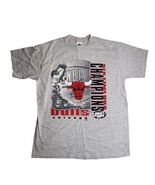 1998 Chicago Bulls Six Time Champions NBA Finals Tour Champ Shirt Size L... - $28.12