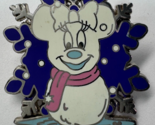 Disney Trading 2007 Pin Minnie Mouse Snowman Snowflake Hidden Mickey - £9.48 GBP