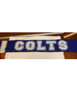Indianapolis Colts NFL Winter Scarf, Unisex One Size Blue &amp; White 60” Lo... - £4.69 GBP