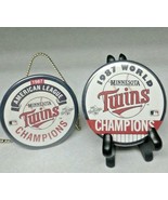 Minnesota Twins Button Amercan League World Champions set of 2 Buttons - £7.46 GBP