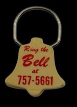 Vtg Bell Plumbing &amp; Heating Advertising Keychain Bell-Shaped Fob Key Rin... - $13.62