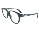 Dior Eyeglasses Frames DioramaO2 CST Black Blue Diamonds Argyle Round 53... - $143.54