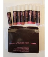 Avon Mark Mini Lip Gloss Sampler Set of 8 Glow Baby &amp; Luxe Shades .25 g ... - $39.52