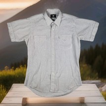Flying R Ranchwear Shirt Mens Large White Plaid Pearl Snap Western Made ... - $33.85