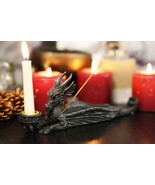 Ebros Gothic Stony Dragon Incense Burner and Candle Holder Figurine 10&quot; ... - $21.99