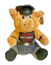 Play by Play Harley Davidson 10&quot; Plush Stuffed Pi /Hog Vintage 1993 Motorcycle - £11.46 GBP