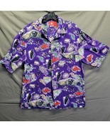 NFL Baltmore Ravens Button-Down Collage Maryland Crabs Football Casual S... - £26.37 GBP