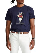 Polo Ralph Lauren Mens Polo Bear Jersey T-Shirt in Navy-Large - £35.58 GBP