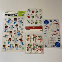 Snowmen Winter Scrapbook Stickers Darice Recollections Paper Studio EK S... - £10.17 GBP