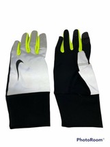 Nike Women&#39;s Storm Fit 2.0 Running Gloves (Large, Black/Volt) Black/Volt Size L - £17.32 GBP