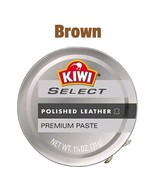 Kiwi Select Premium Paste Brown Shoe Polish 1.13 oz 31 g High End Leathe... - $9.85