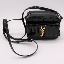Yves Saint Laurent Vicky Mini Black Patent Leather Camera Bag NWOT MSRP $2500 - £1,439.64 GBP