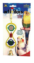 JW Pet ActiviToy Hour Glass Mirror Bird Toy Multi-Color 1ea/SM/MD - £6.32 GBP