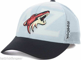 Phoenix Arizona Coyotes Reebok NX28Z NHL Draft Mesh Back Hockey Cap Hat Black - £16.40 GBP