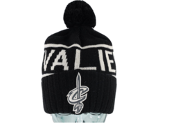 Mitchell &amp; Ness Cleveland Cavaliers Basketball Spell Out Winter Pom Beanie Hat - £23.23 GBP