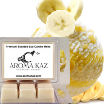 Banana Buttercream Scented Candle Melts X Strong 80hr Clam Packs - $18.95+