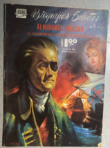 BIOGRAFIAS SELECTAS #133 Admiral Nelson (1961) Mexican comic book [Spani... - $19.79