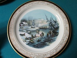 Lenox Winter Scenes By Currier &amp; Ives Collector Plate 10 1/2&quot; - £35.61 GBP