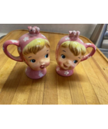 Vintage Napco Miss Cutie Pie salt and pepper shaker set MINT no damage a... - $212.66 CAD