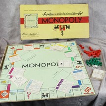 Monopoly Board Game 1936/1946 Parker Brothers Plus Extra Tokens Cards - £28.97 GBP