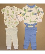 Lot of 2 Burt&#39;s Bees Baby Bodysuit &amp; Pants Set Preemie Organic Cotton An... - $418.15 MXN