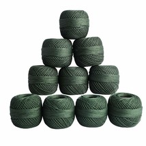 Red Rose Crochet Cotton Thread Mercerized Knitting Hand Weaving Yarn Dar... - £18.60 GBP