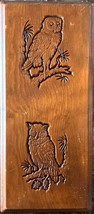 Wood Plaque Carved Owl Vintage Wall Hanging - $14.95