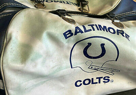 Vtg NFL National Football League Baltimore Colts Zippered Duffel Bag Han... - £79.89 GBP
