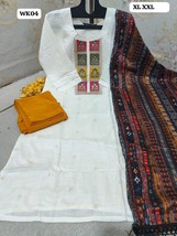 Indian Designer Salwar Kameez, Readymade Party/Ethnic Cotton kurti gift ... - $1,884.61 MXN