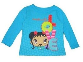 Ni Hao, Kai-Lan Ragazze Bambini Blu Manica Lunga Camicia Nwt Misura 12M, 3T O 5T - £6.85 GBP