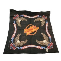 Vintage Harley Davidson Scarf Bandana Handkerchief An American Legend Ma... - £14.59 GBP