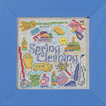 DIY Mill Hill Spring Cleaning Housekeeping Counted Cross Stitch Kit - $21.95
