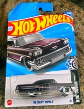 Hot Wheels 2025 Case E &#39;58 CHEVY IMPALA LONG Card ROD SQUAD #111 Protect... - $7.25