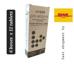 Avizor PRO-ENZYME Protein Remover Tablets  6 boxes x 12&#39;s Contact Lenses... - £108.98 GBP