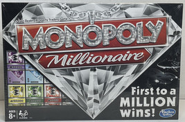Monopoly Millionaire Board Game Hasbro Family Game Night - New Sealed! - £14.35 GBP