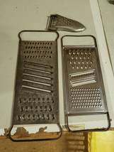 Lot of 3  Stainless Steel  &amp; Metal graters Kitchen Collectible Vintage Ecko + - £9.48 GBP