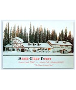 Vintage Santa Claus House North Pole Alaska Exterior Postcard - €6,02 EUR
