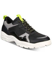 Kingside Mens Size 12M Geoffrey Dad Sneaker Black Grey Neon - £43.26 GBP