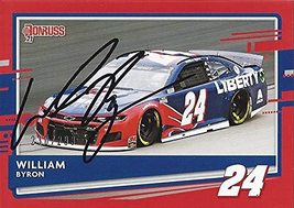 Autographed William Byron 2021 Panini Donruss Racing Red Parallel (#24 Axalta Te - £32.47 GBP