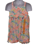 Carters Baby Girls Floral Romper Size 12M Sleeveless - £8.41 GBP