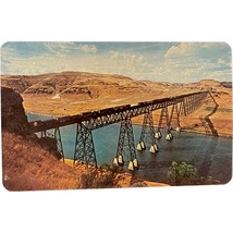 Vintage Postcard, Union Pacific Railroad Bridge, Lyons Ferry - £7.98 GBP